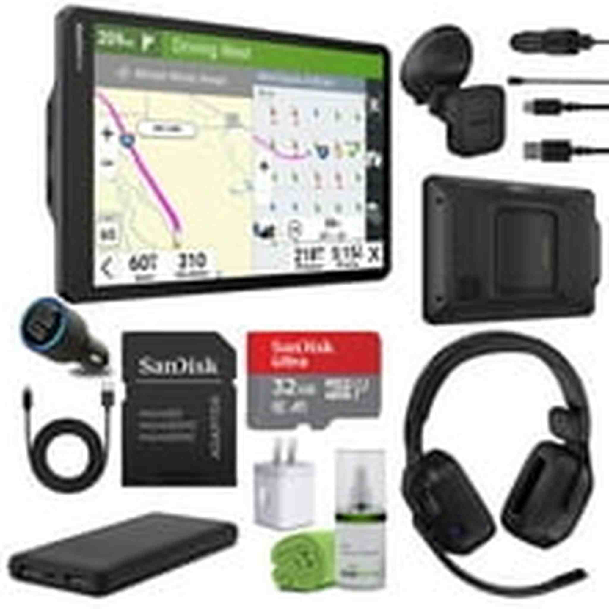 Garmin dezl OTR1020, Extra-Large, Easy-to-Read 10” GPS Truck Navigator Bundle