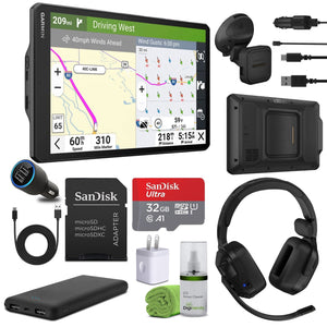 Garmin dezl OTR1020, Extra-Large, Easy-to-Read 10” GPS Truck Navigator Bundle