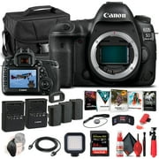 Canon EOS 5D Mark IV DSLR Camera Body Only 1483C002  - Advanced Bundle