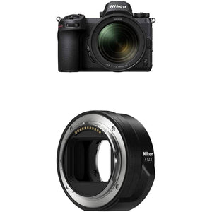 Nikon Z7 FX-Format Mirrorless Camera Body w/NIKKOR Z 24-70mm f/4 S with Nikon Mount Adapter FTZ II