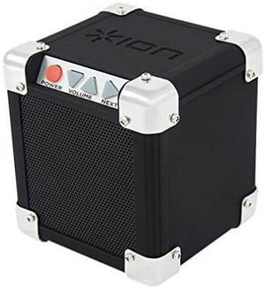 ION Audio Rock Block | Palm-Sized Wireless Bluetooth Speaker with 1/8" Input 15W