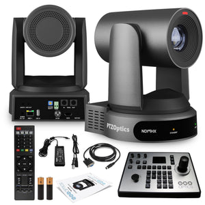 PTZOptics Move 4K PTZ Camera with 30x Zoom Gray PT30X-4K-GY-G3 + PT-JOY-G4 Controller