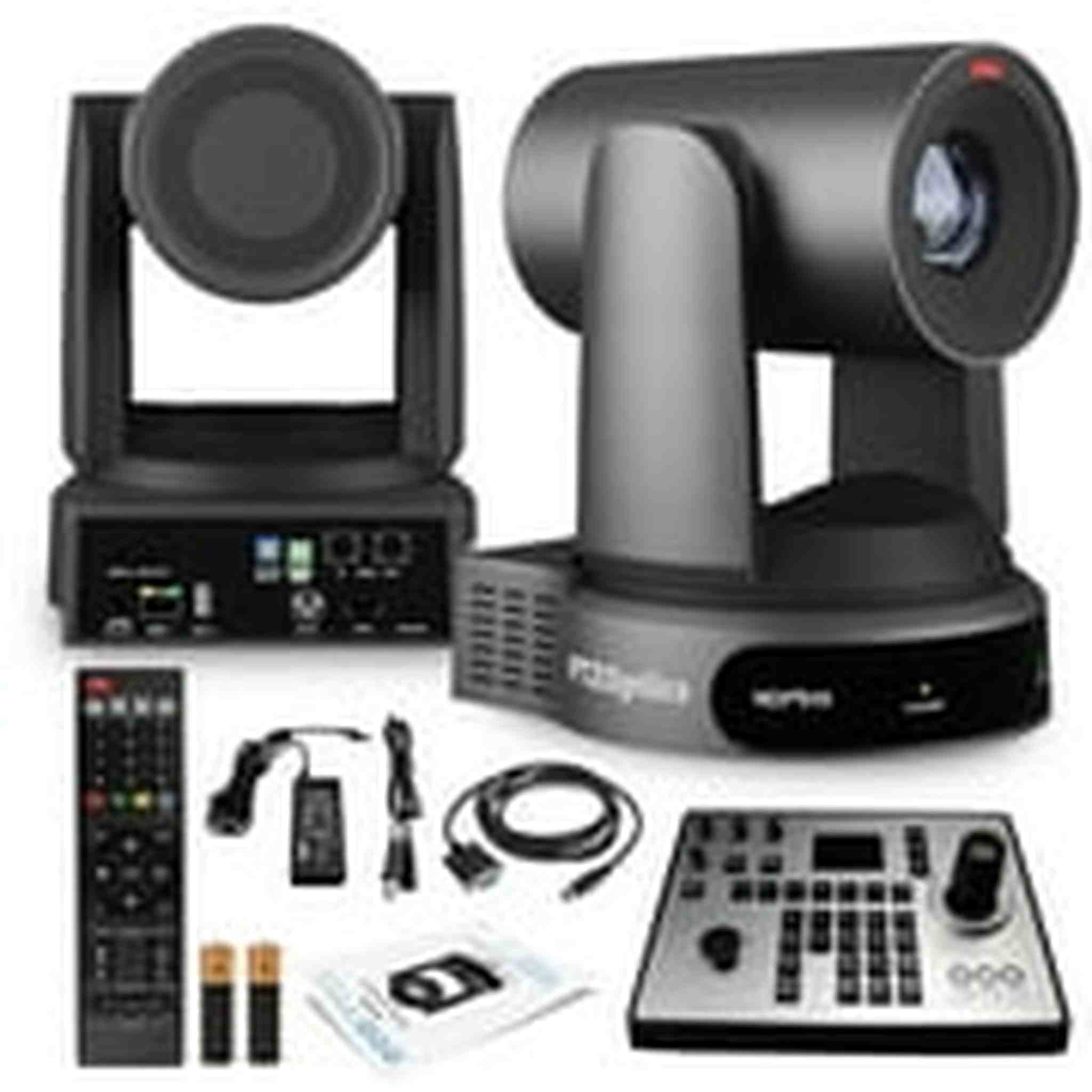 PTZOptics Move 4K PTZ Camera with 30x Zoom Gray PT30X-4K-GY-G3 + PT-JOY-G4 Controller