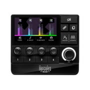 Hercules Stream 200 XLR, Pro Audio Mixer for Advanced Content Creators, with XLR Mic Pre-Amp, LCD Screen, High Resolution Encoders, 4 Actions Buttons and Customizable Interface.  Compatible with PC.