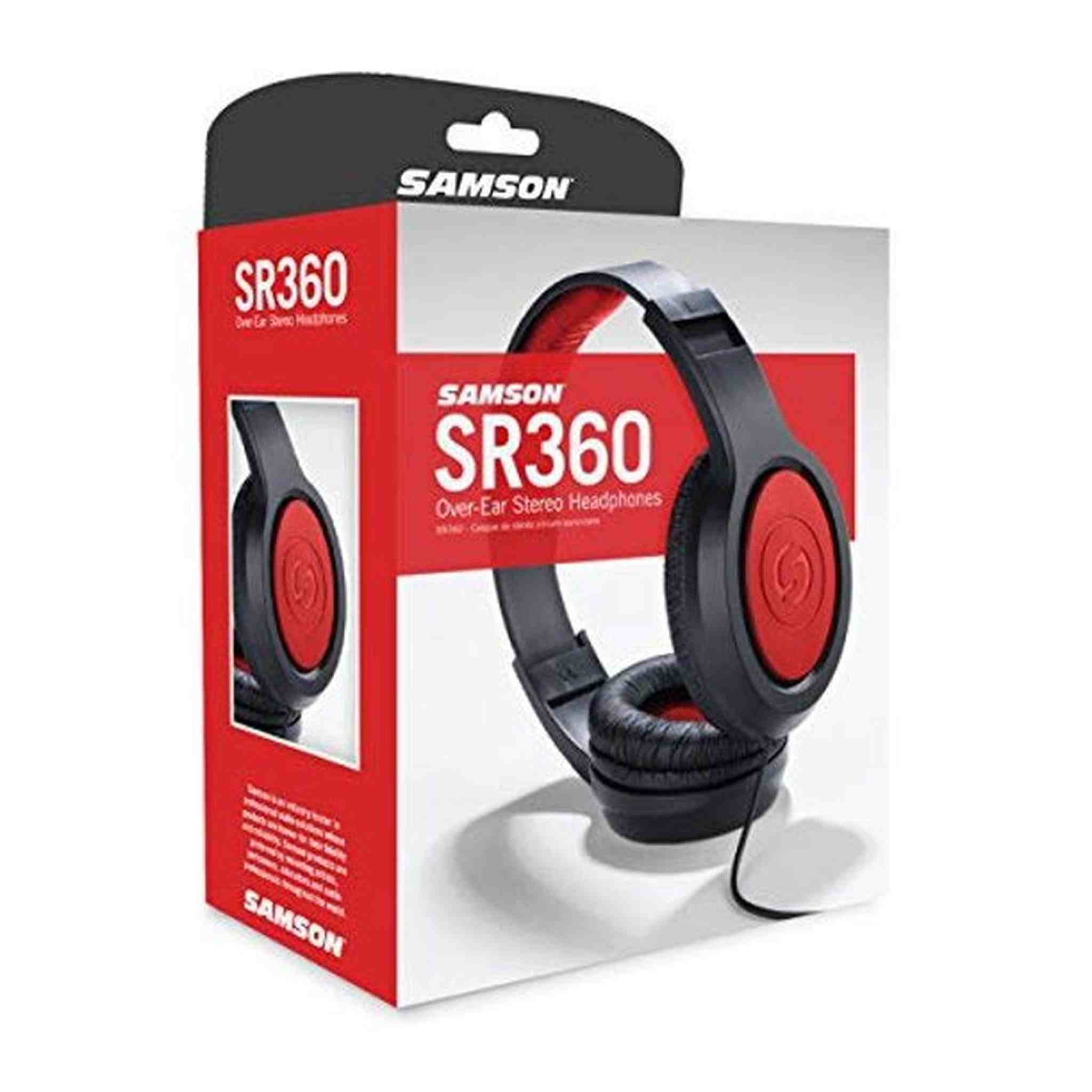 Samson SR360 Over-Ear Dynamic Stereo Headphones Samson