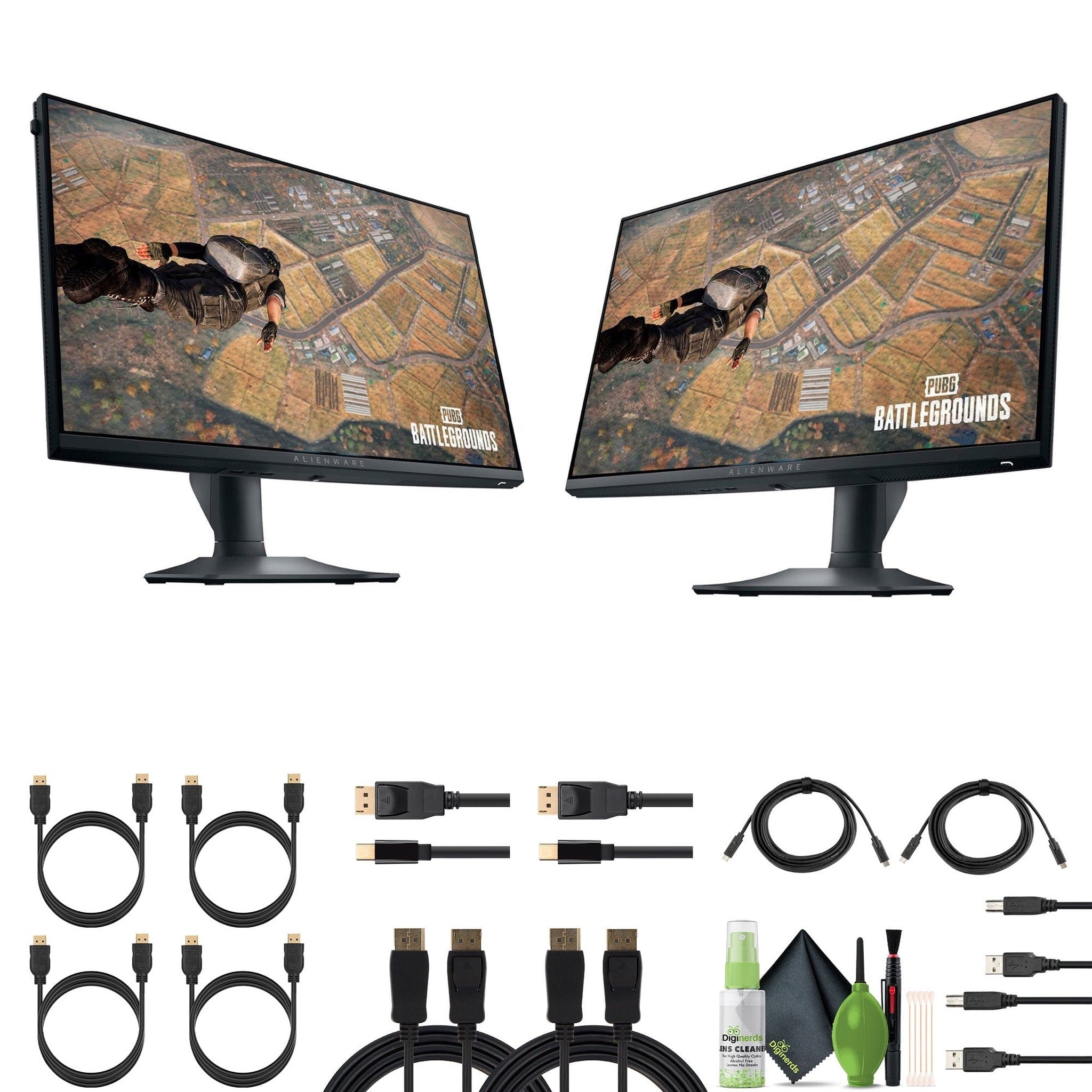 2 x Alienware - AW2523HF + 2 x USB Printer Cable + More