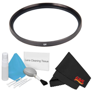 55mm UV Filter + Deluxe Cleaning Kit + MicroFiber Cloth Bundle