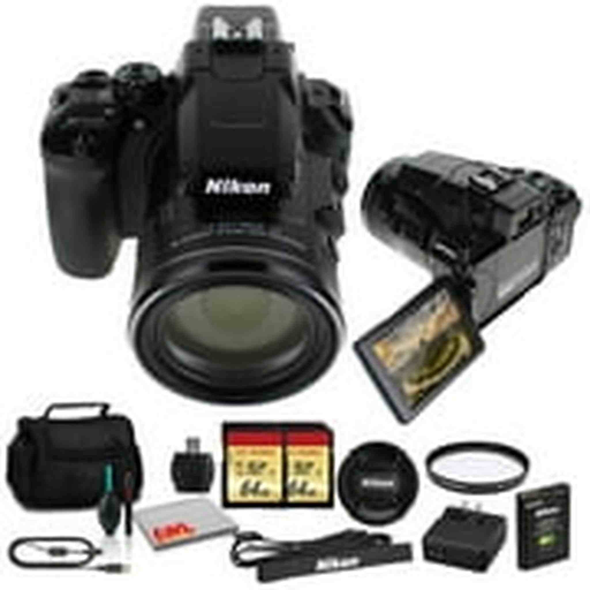 Nikon COOLPIX P950 Camera 26532 - Kit with 2x 64GB Memory International Model Bundle
