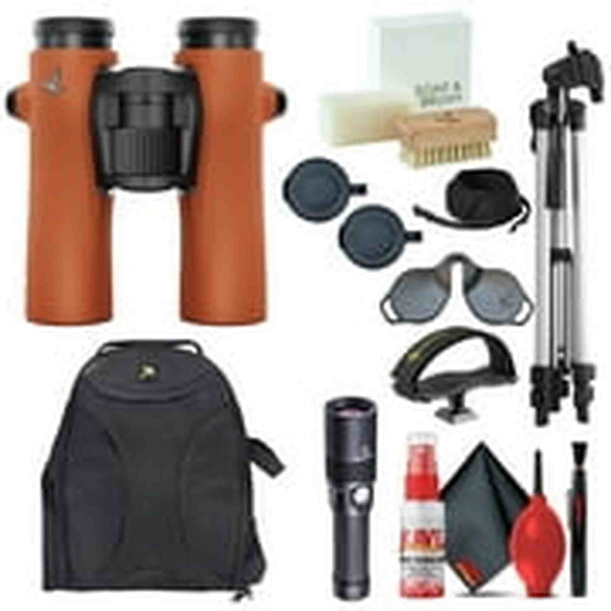 Swarovski 8x32 NL Pure Binoculars Burnt Orange with Pro Accessory Kit Swarovski