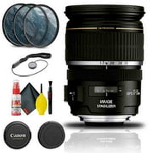 Canon EF-S 17-55mm f/2.8 IS USM Lens 1242B002 + Filter Kit + Cap Keeper + More