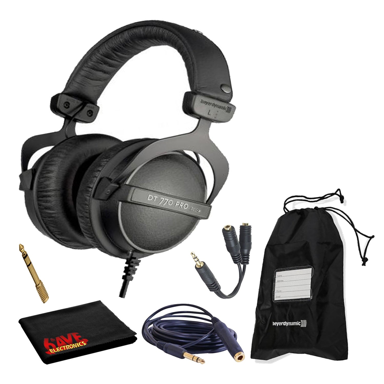 Beyerdynamic DT 770 Pro Headphones Bundle w/ Splitter