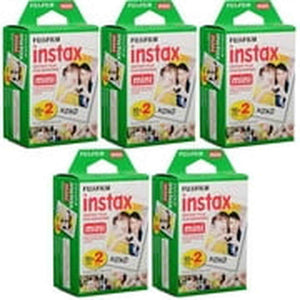 Fujifilm Instax Mini Instant Film, 10 Sheets of 5 Pack x 2 100 Sheets - Import