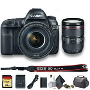 Canon EOS 5D Mark IV DSLR Camera with 24-105mm f/4L II Lens (1483C010) - Starter Bundle