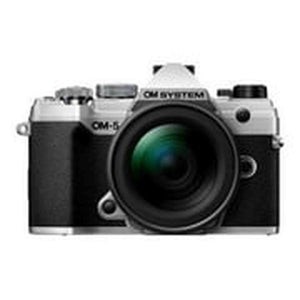 OM System OM-5 Silver Micro Four Thirds System Camera M.Zuiko Digital ED 12-45mm F4.0 PRO kit Outdoor Camera Weather Sealed Design 5-Axis Image Stabilization 50MP Handheld High Res Shot OM Digital Solutions