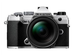 OM System OM-5 Silver Micro Four Thirds System Camera M.Zuiko Digital ED 12-45mm F4.0 PRO kit Outdoor Camera Weather Sealed Design 5-Axis Image Stabilization 50MP Handheld High Res Shot
