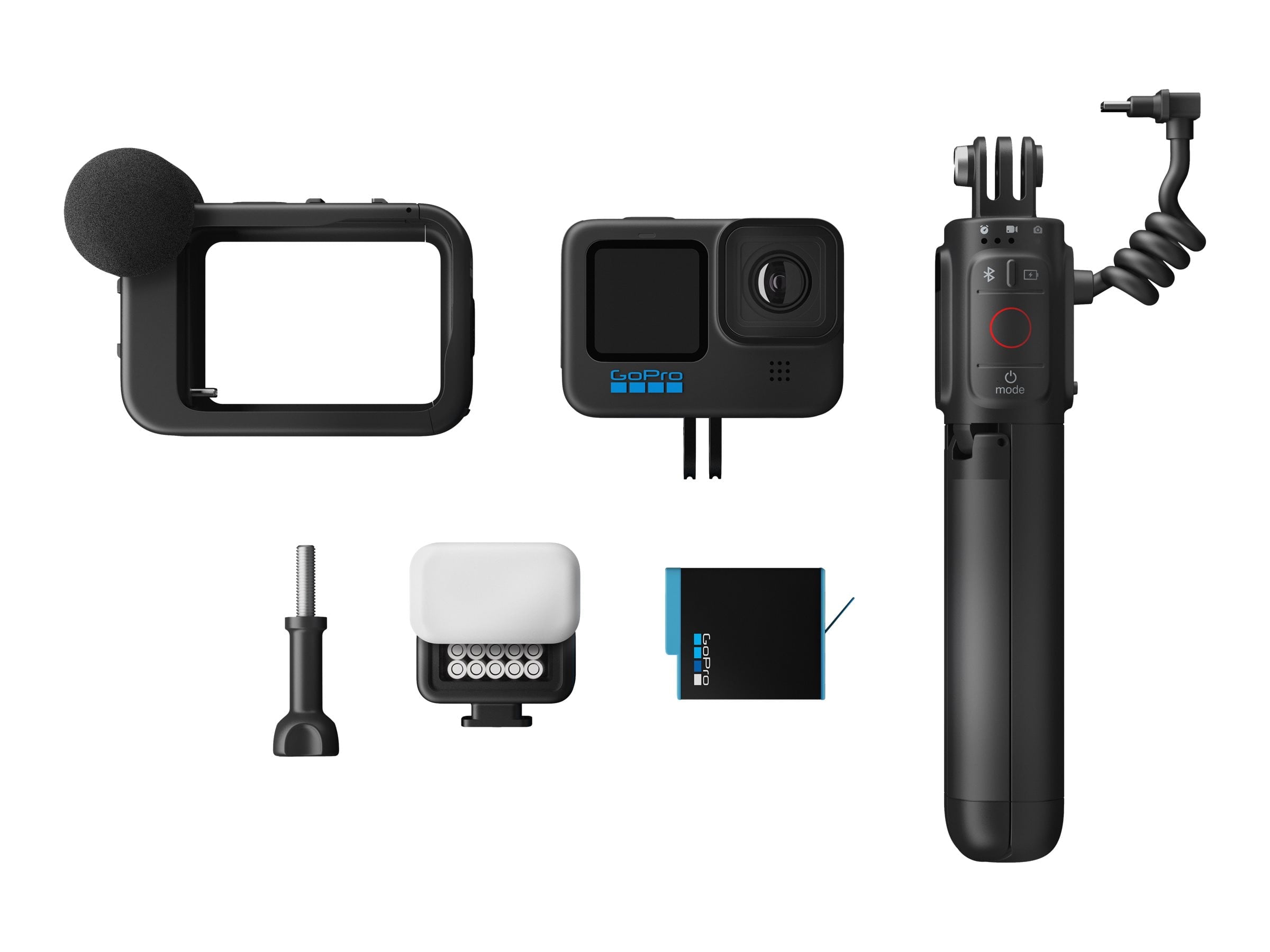 GoPro HERO11 Black Creator Edition - Includes HERO11 , Volta Battery Grip, Tripod, Remote , Media Mod, Light Mod, Enduro Battery, and Carrying Case