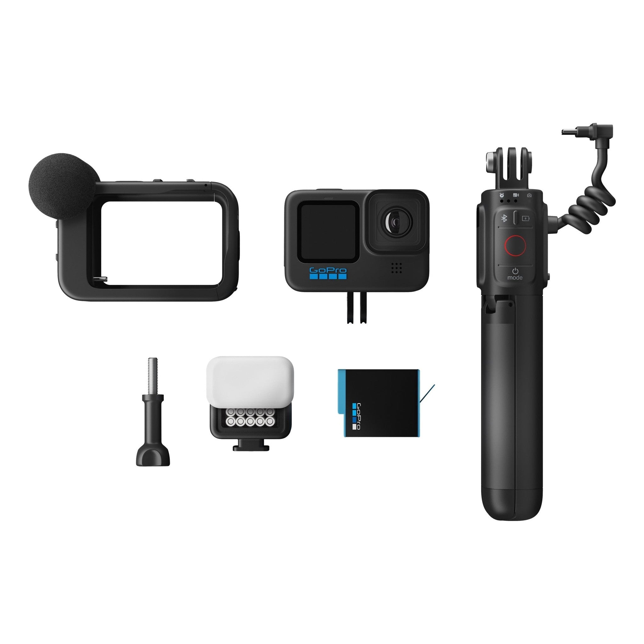 GoPro HERO11 Black Creator Edition - Includes HERO11 , Volta Battery Grip, Tripod, Remote , Media Mod, Light Mod, Enduro Battery, and Carrying Case