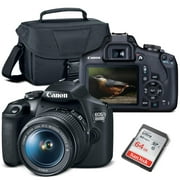 Canon EOS 2000D / Rebel T7 DSLR Camera + 18-55mm Lens, 58mm Filters Bundle