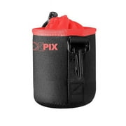 XPIX Small Neoprene Pouch Bag for DSLR Camera Lenses Canon, Nikon, Sony, Olympus,Fujfilm,Panasonic, and More