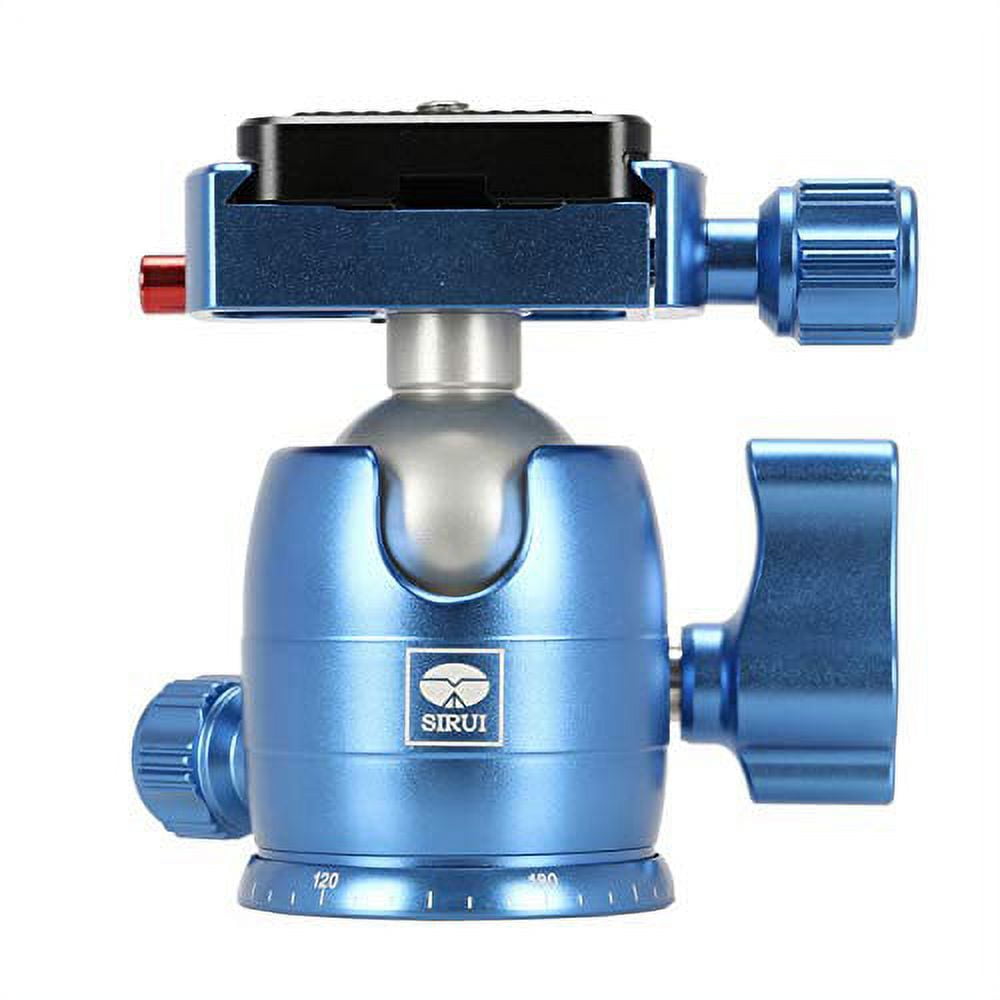 Sirui B-00 Aluminum Mini Ball Head with TY-C10 Plate, 11 lb Capacity, Blue