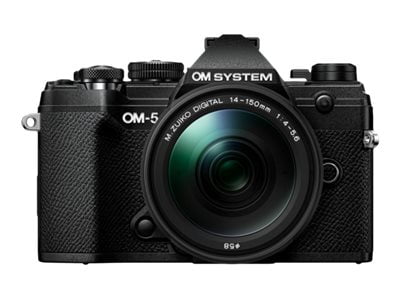 OM System OM-5 Black Micro Four Thirds System Camera M.Zuiko Digital ED 12-45mm F4.0 PRO kit Outdoor Camera Weather Sealed Design 5-Axis Image Stabilization 50MP Handheld High Res Shot
