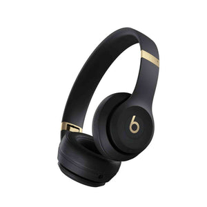 Beats by Dr. Dre Solo 4 Wireless Headphones Black and Gold Bundle