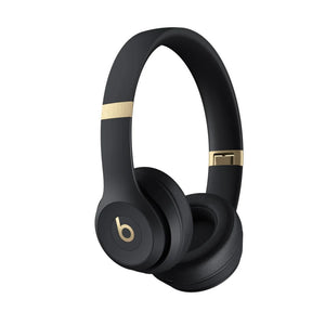Beats by Dr. Dre Solo 4 Wireless Headphones Black and Gold Bundle