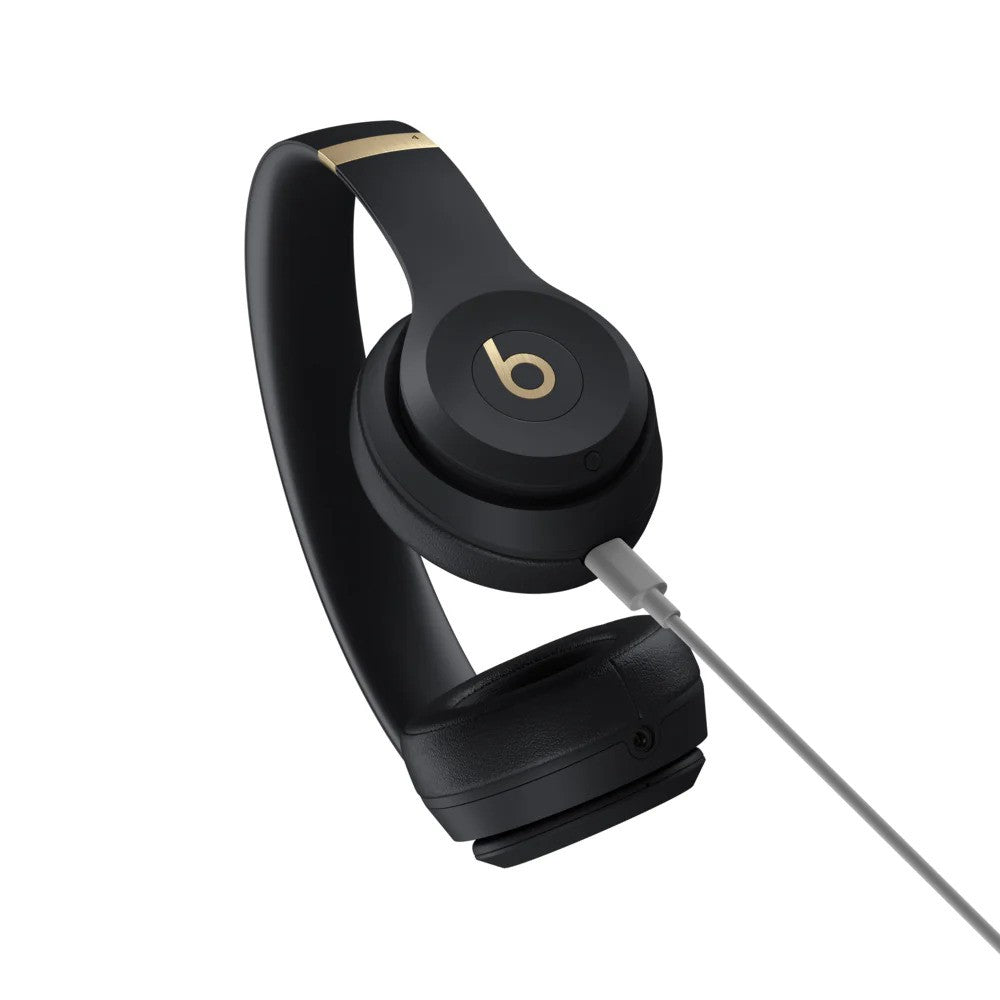 Beats by Dr. Dre Solo 4 Wireless Headphones Black and Gold Bundle