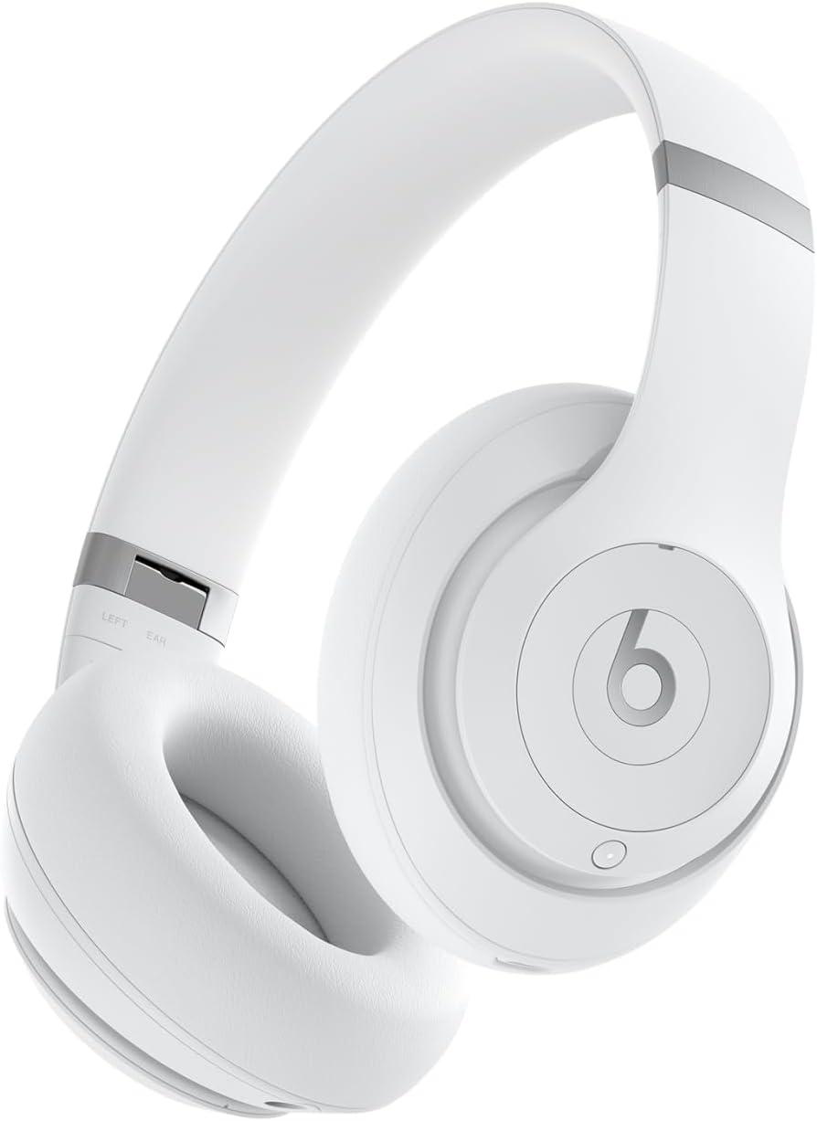 Beats by Dr. Dre Studio Pro Wireless Headphones Matte White Bundle