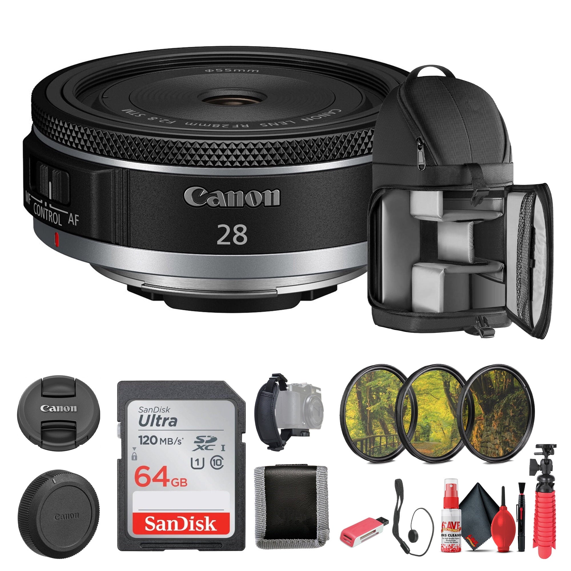 Canon RF 28mm f/2.8 STM Lens Canon RF , Wide-Angle, - Bundle