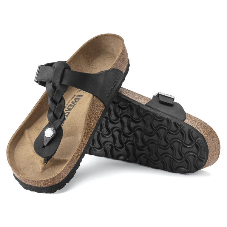 Birkenstock 1021349140 Gizeh Braid Blk Oil LTR R 40