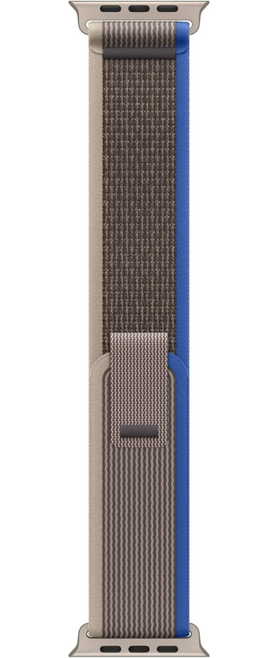 Apple Watch Trail Loop Band 49mm Blue/Gray Titanium Finish S/M