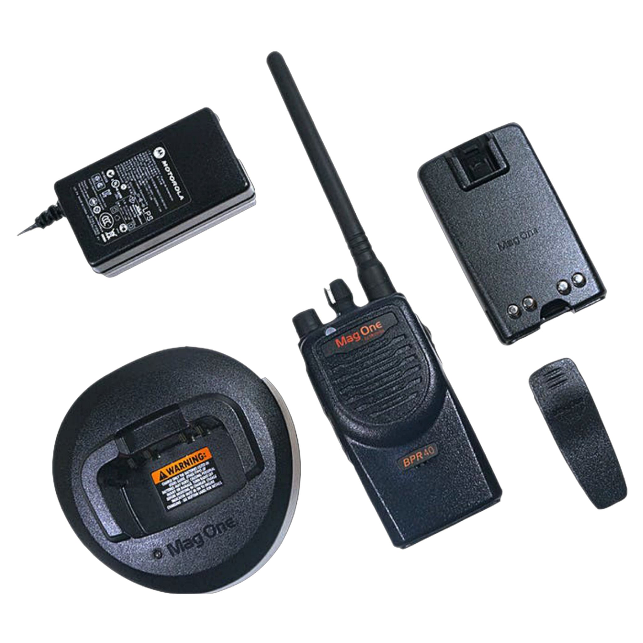 12 x Motorola BPR40 Mag One Series 4W 8-Channel UHF Two-Way Radio - Bundle
