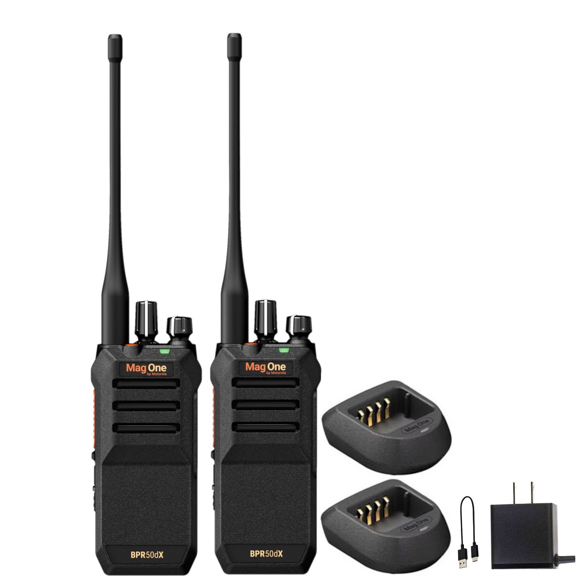 Motorola BPR50dX 64-Channel Two-Way VHF Business Radio BPR50dX-V 2-Pack