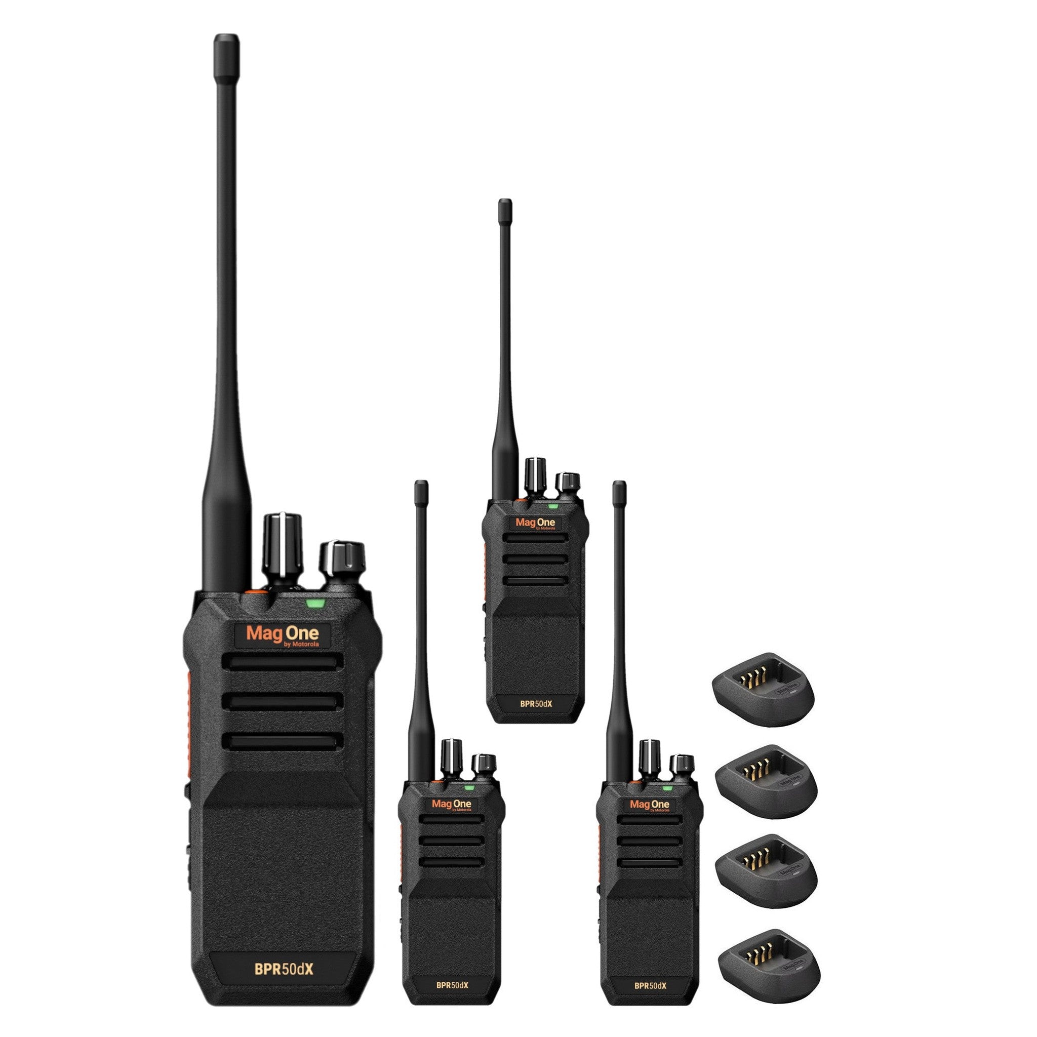 Motorola BPR50dX 64-Channel Two-Way VHF Business Radio BPR50dX-V 4-Pack