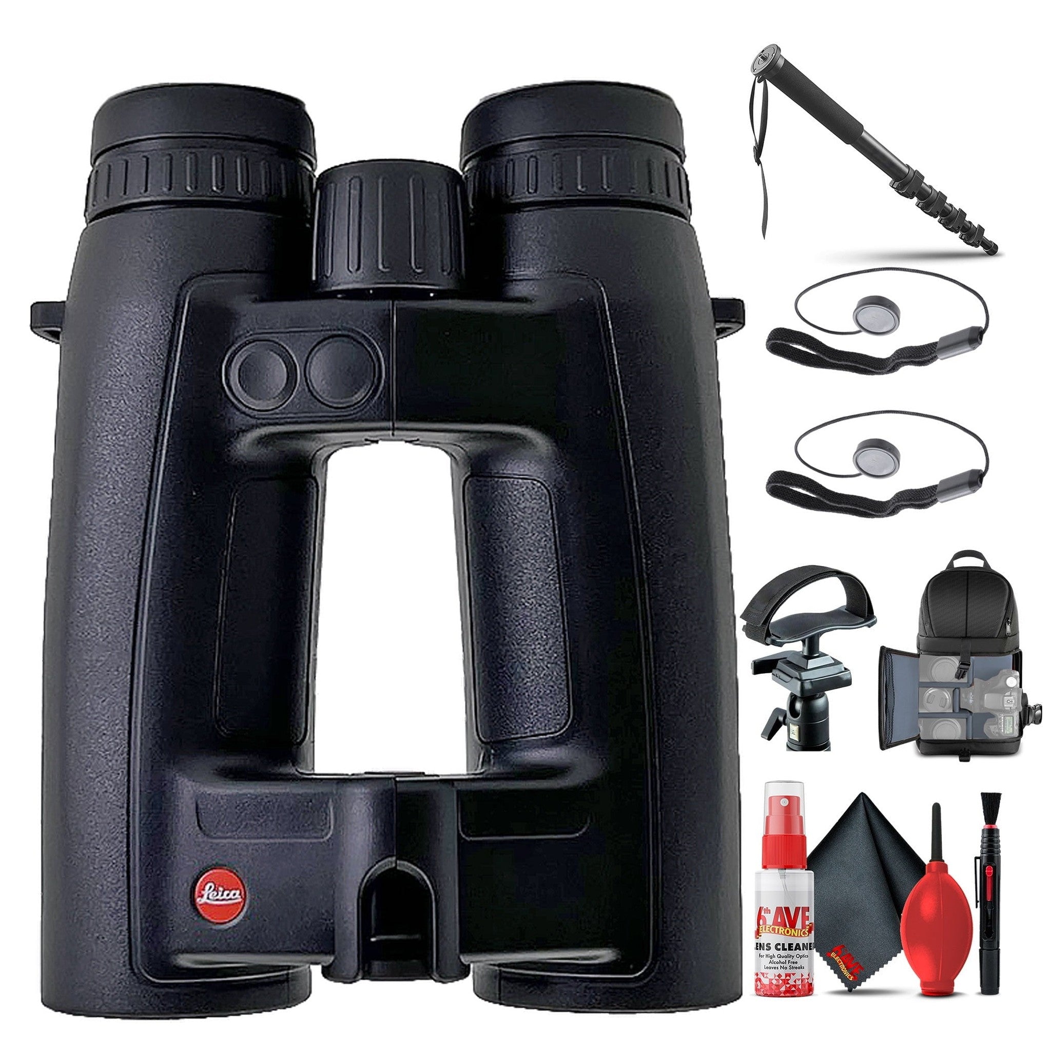 Leica 8x42 Geovid 3200.COM Rangefinder Binocular 40806 + Tripod Adapter + BackPack + More Leica