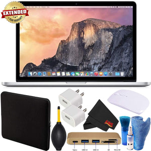 Apple MacBook Pro Laptop Computer G0RD2LL/A 15.4 Inch 16GB 1TB Bundle with 1 Year Extended Warranty+ Mouse + Type-C USB 3.0 HUB+ More