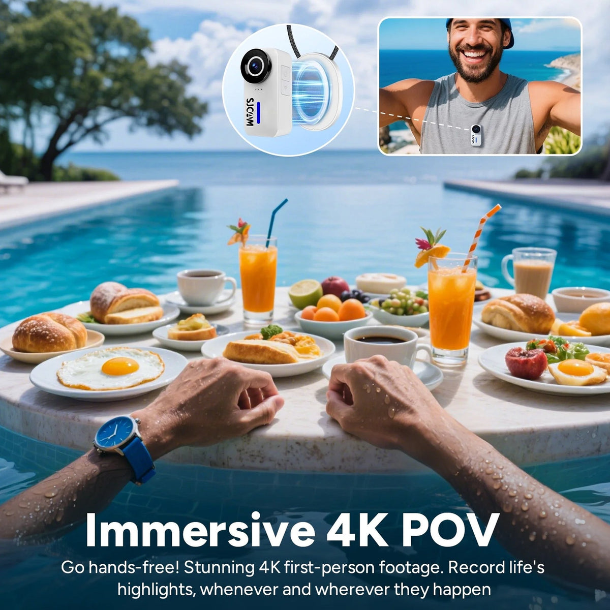 SJCAM C110 Plus Action Camera Bundle