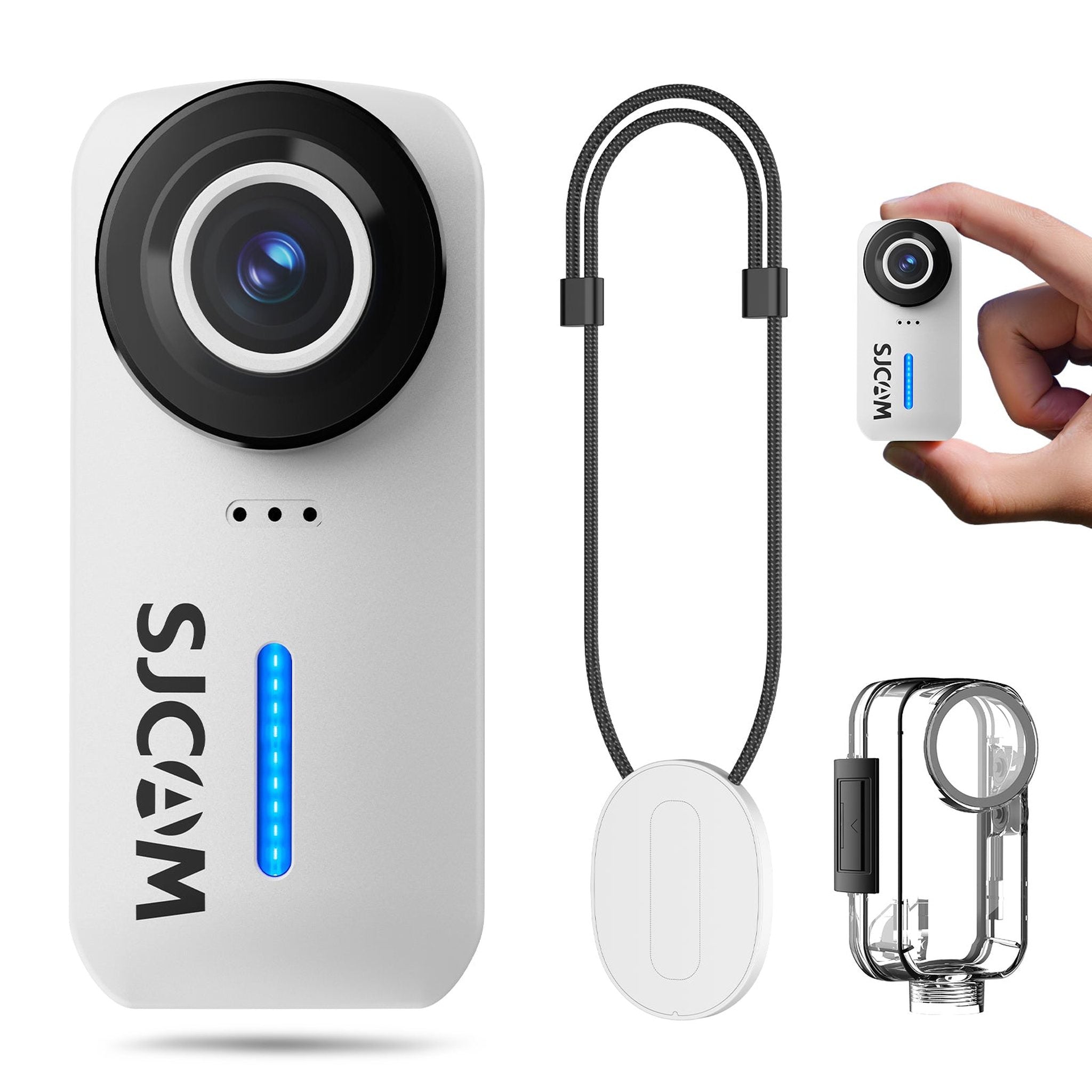 SJCAM C110+ 4K30FPS Action Camera Ultra HD with EIS, 170 Degree Wide Angle 98FT Waterproof Camera，Helmet Camera with Mount Kits, 32G SD Card