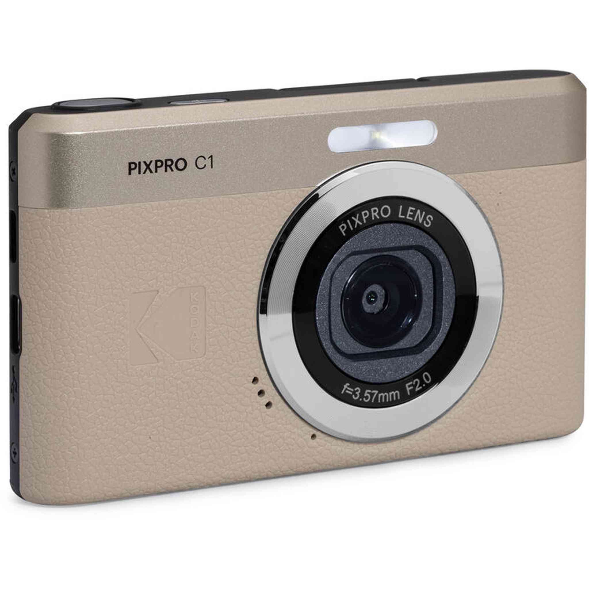 Kodak PIXPRO C1 Digital Camera Tan 13MP Compact Camera + More