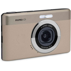 Kodak PIXPRO C1 Digital Camera Tan 13MP Compact Camera + More