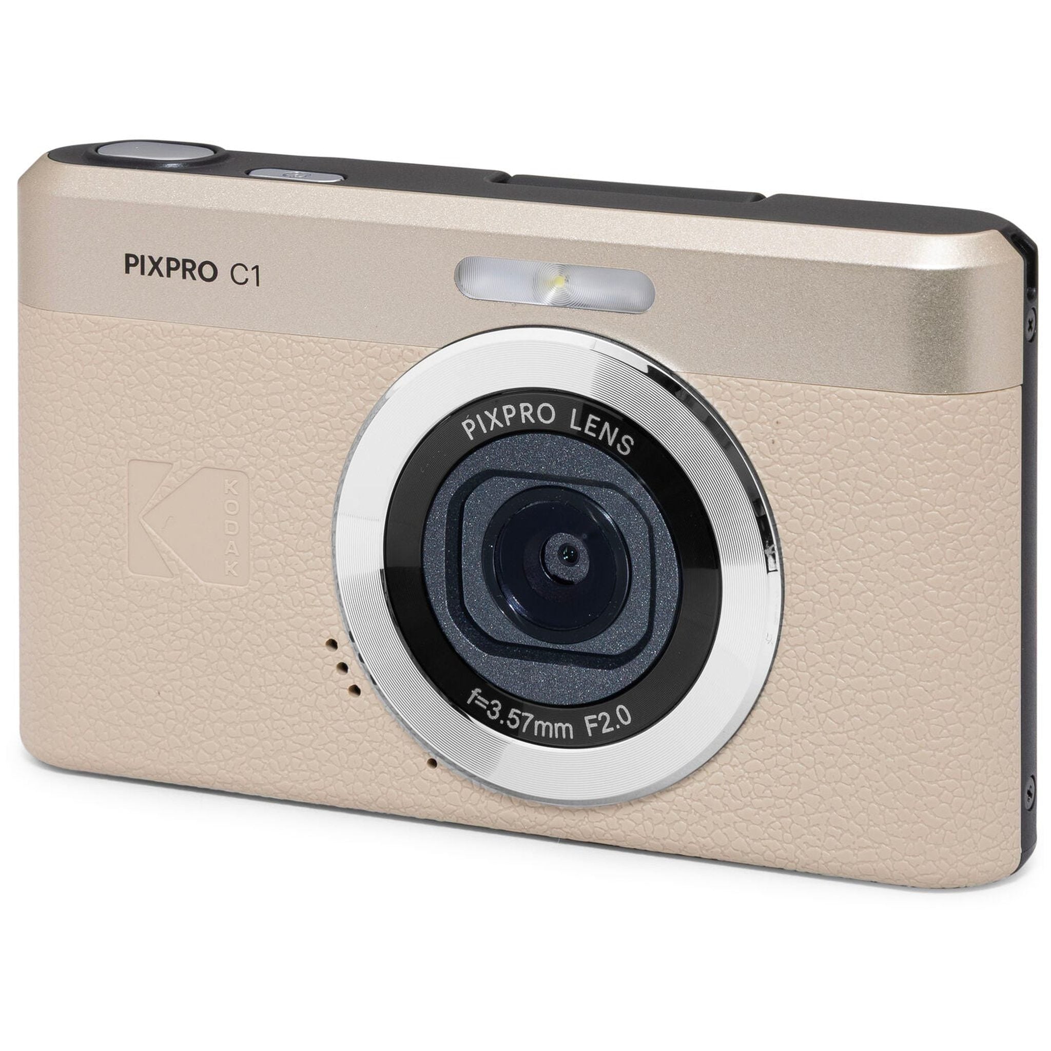 Kodak PIXPRO C1 Digital Camera Tan 13MP Compact Camera + More