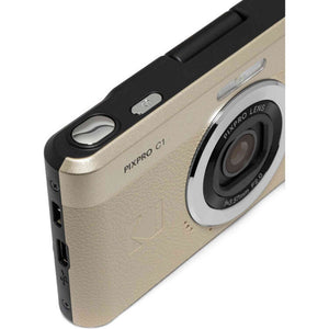 Kodak PIXPRO C1 Digital Camera Tan 13MP Compact Camera + More