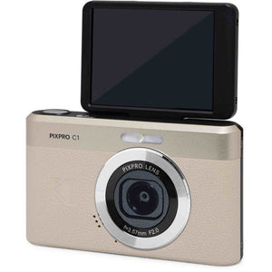Kodak PIXPRO C1 Digital Camera Tan 13MP Compact Camera + More