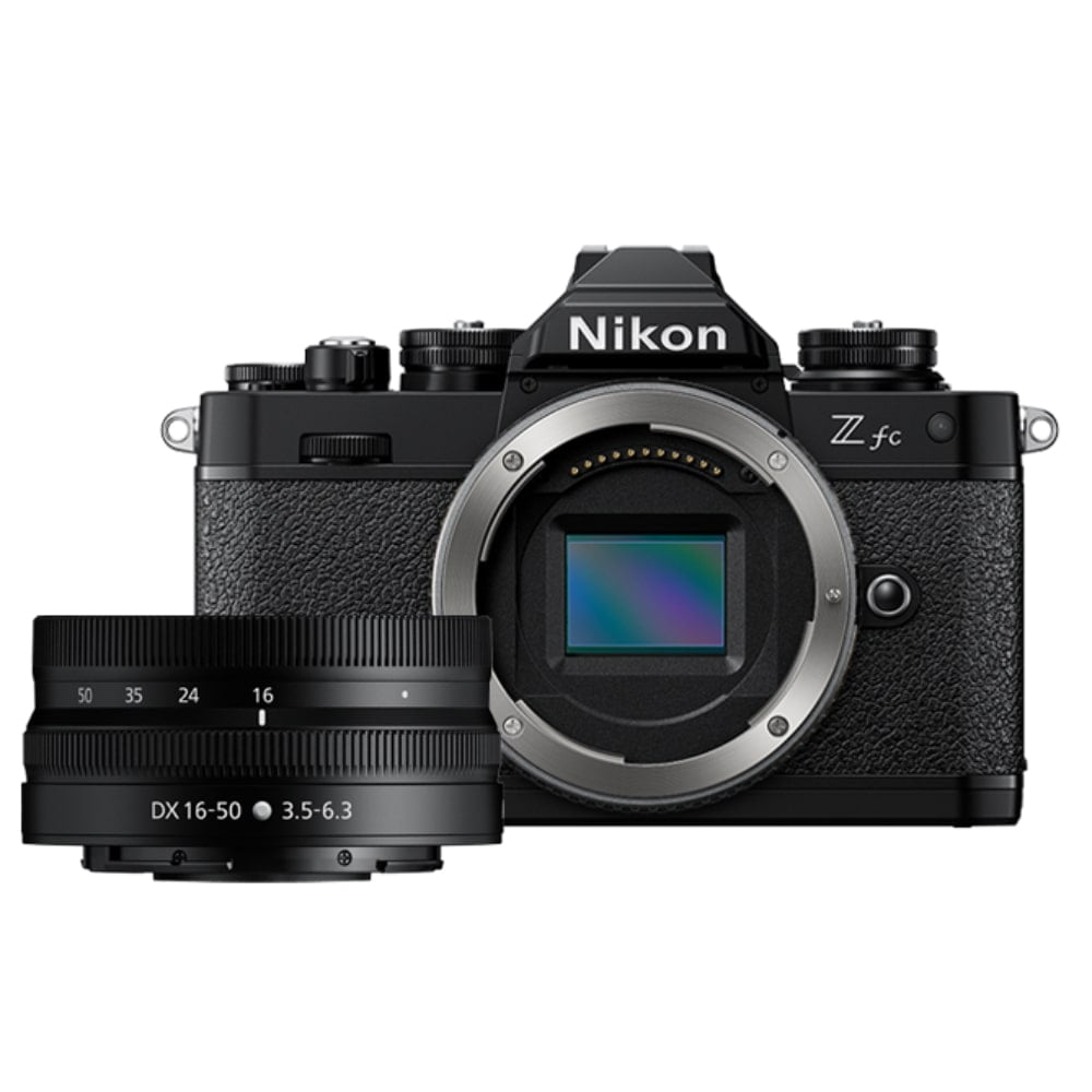 Nikon Z fc DX-Format Mirrorless Camera Body (Black) w/NIKKOR Z DX 16-50mm f/3.5-6.3 VR (Black)