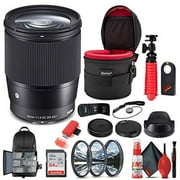 Sigma 16mm f/1.4 DC DN Contemporary Lens for Micro Four Thirds 402963 Bundle