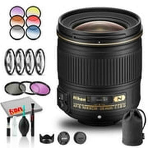 Nikon AF-S NIKKOR 28mm f/1.8G Lens INTL Model with Lens Case and Filter Kits Bundle