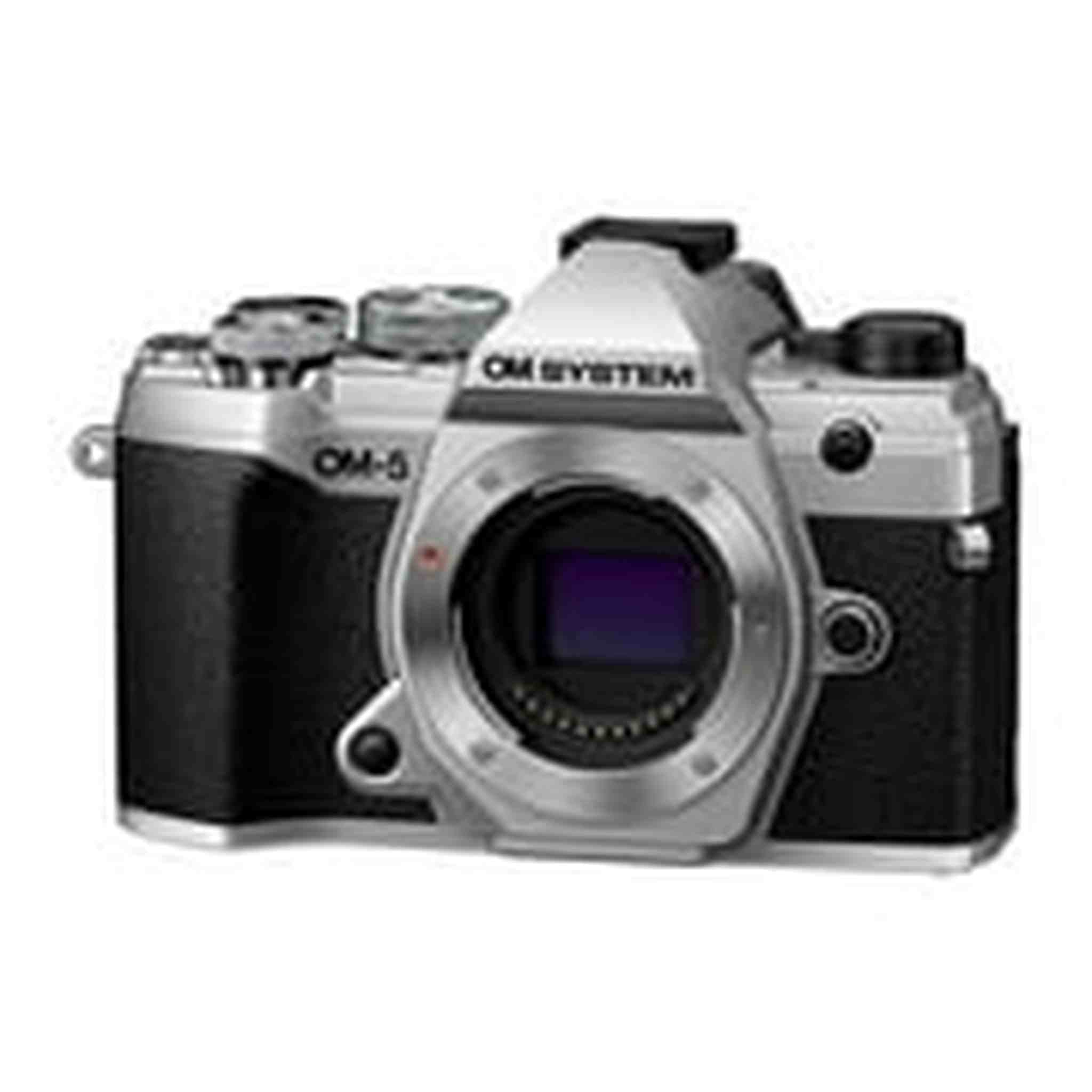 OM System OM-5 Silver Micro Four Thirds System Camera Outdoor Camera Weather Sealed Design 5-Axis Image Stabilization 50MP Handheld High Res Shot Olympus