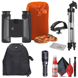 Swarovski 8x25 CL Pocket Binoculars Anthracite Mountain Accessory Bundle Swarovski