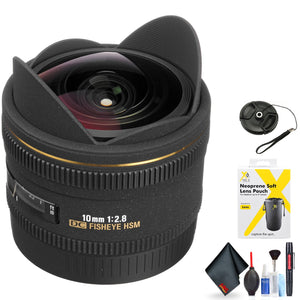 Sigma 10mm F2.8 EX DC HSM Fisheye for Sigma SA Mount + Accessories International Model